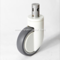 6 Inch Solid Stem Swivel PU Material Medical Caster